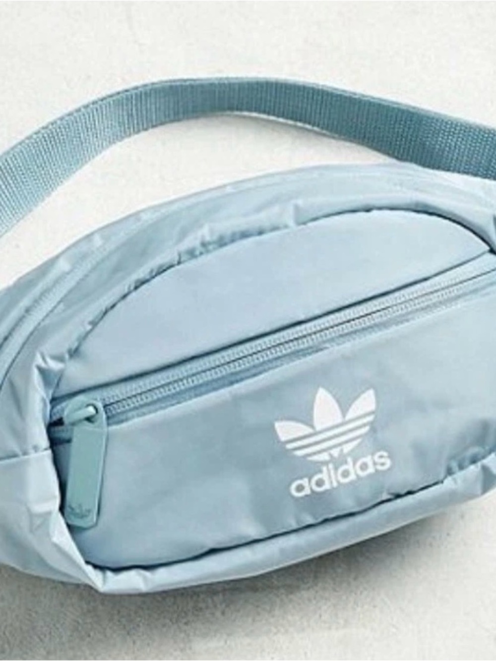 NWT ADIDAS TREFOIL WAIST BAG- ASH GREY & WHITE